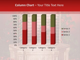 Czerwony Ilustracja Podium PowerPoint Template