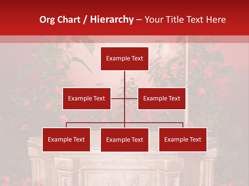 Czerwony Ilustracja Podium PowerPoint Template