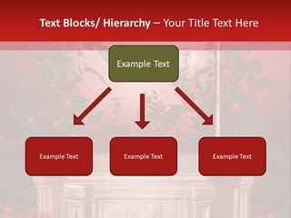 Czerwony Ilustracja Podium PowerPoint Template