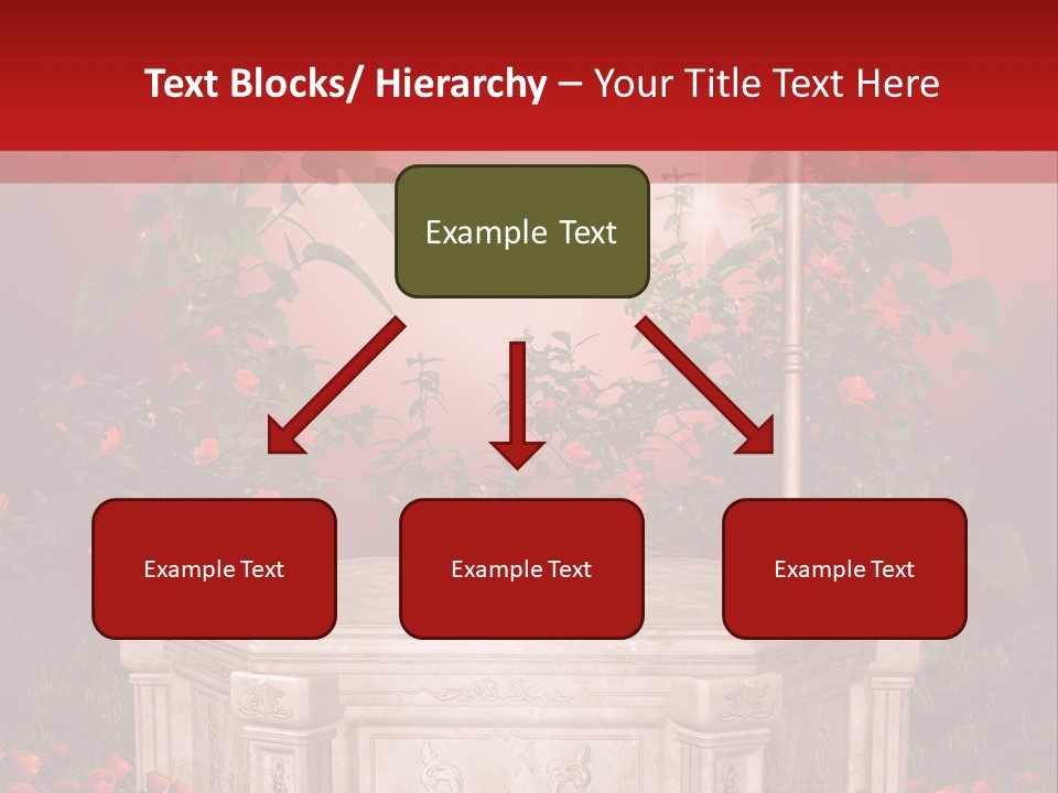 Czerwony Ilustracja Podium PowerPoint Template