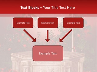 Czerwony Ilustracja Podium PowerPoint Template