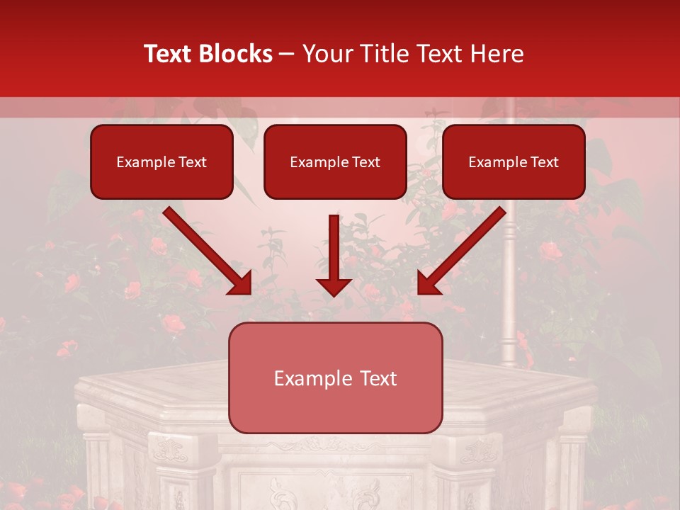 Czerwony Ilustracja Podium PowerPoint Template