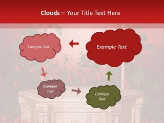 Czerwony Ilustracja Podium PowerPoint Template