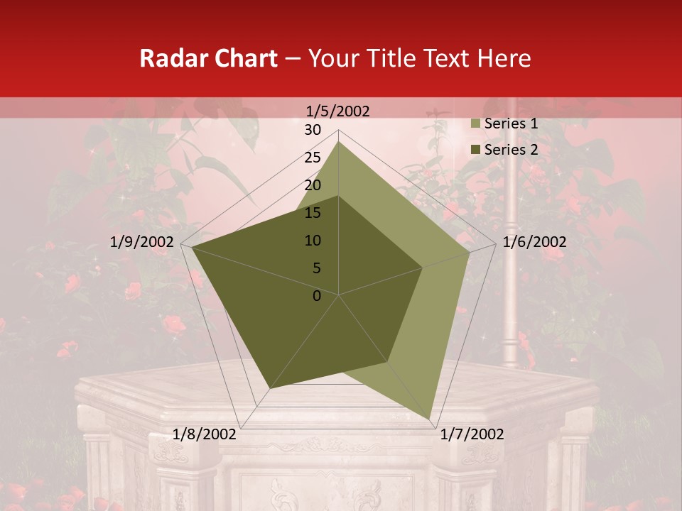 Czerwony Ilustracja Podium PowerPoint Template