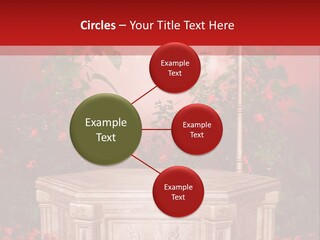 Czerwony Ilustracja Podium PowerPoint Template