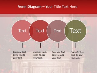 Czerwony Ilustracja Podium PowerPoint Template