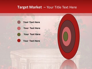 Czerwony Ilustracja Podium PowerPoint Template