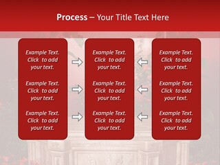 Czerwony Ilustracja Podium PowerPoint Template