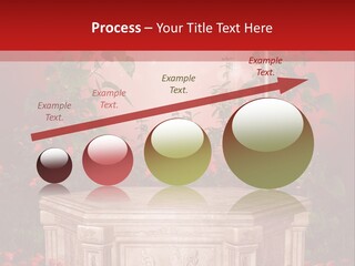 Czerwony Ilustracja Podium PowerPoint Template