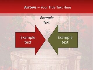 Czerwony Ilustracja Podium PowerPoint Template