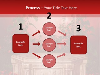 Czerwony Ilustracja Podium PowerPoint Template