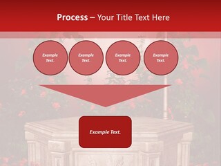 Czerwony Ilustracja Podium PowerPoint Template