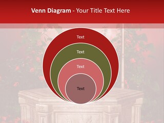 Czerwony Ilustracja Podium PowerPoint Template