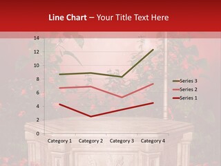 Czerwony Ilustracja Podium PowerPoint Template