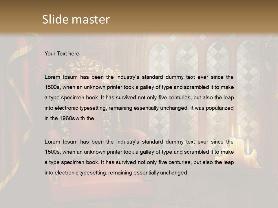 Fotel Zas Bluszcz PowerPoint Template