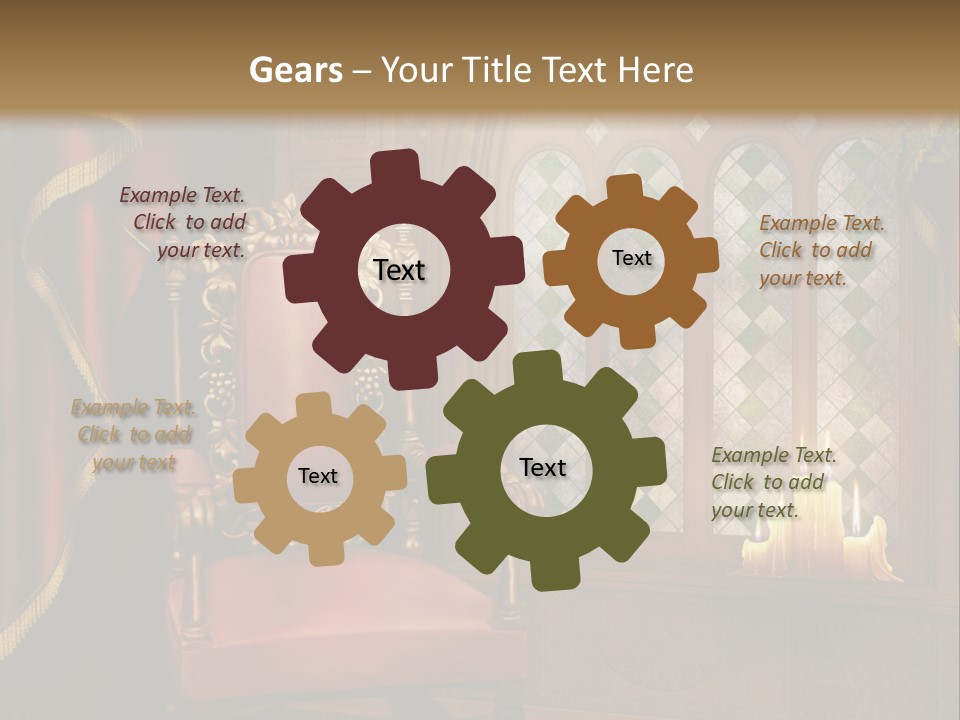 Fotel Zas Bluszcz PowerPoint Template