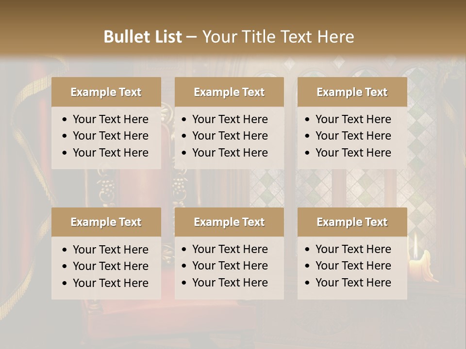 Fotel Zas Bluszcz PowerPoint Template