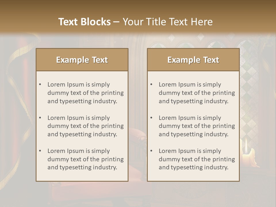 Fotel Zas Bluszcz PowerPoint Template