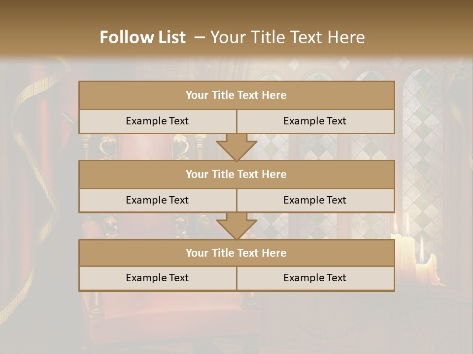Fotel Zas Bluszcz PowerPoint Template