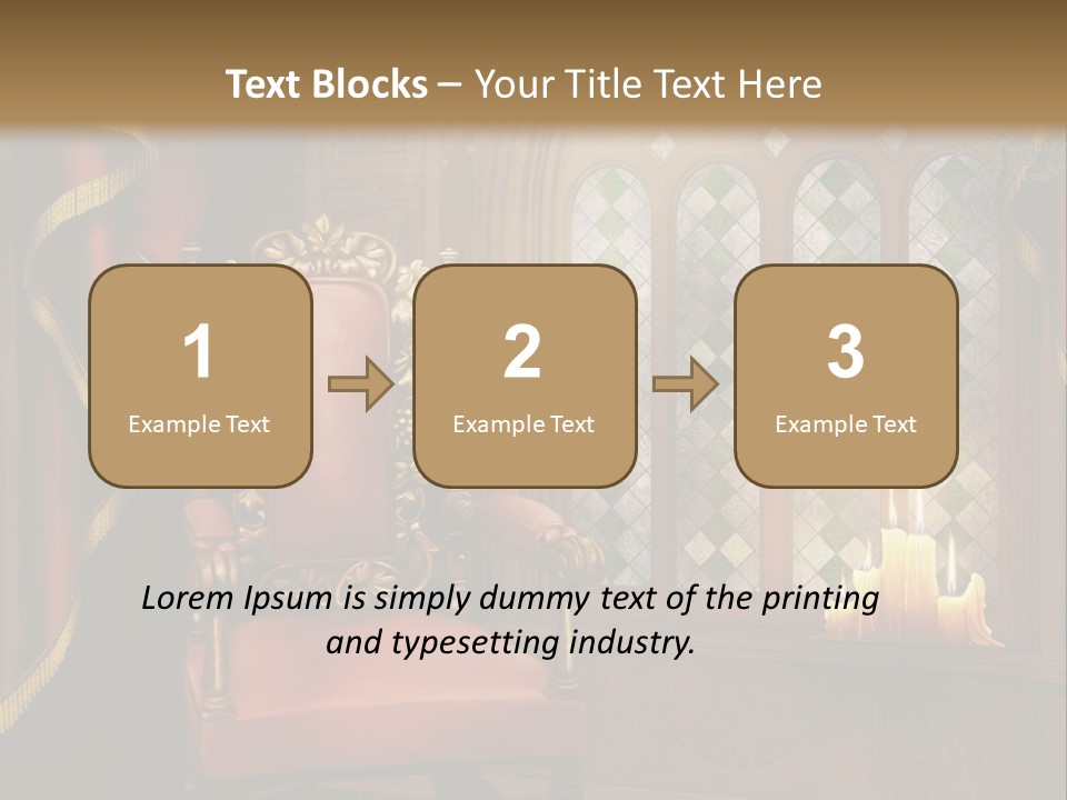 Fotel Zas Bluszcz PowerPoint Template
