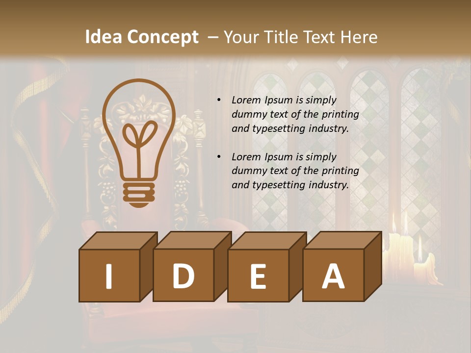 Fotel Zas Bluszcz PowerPoint Template