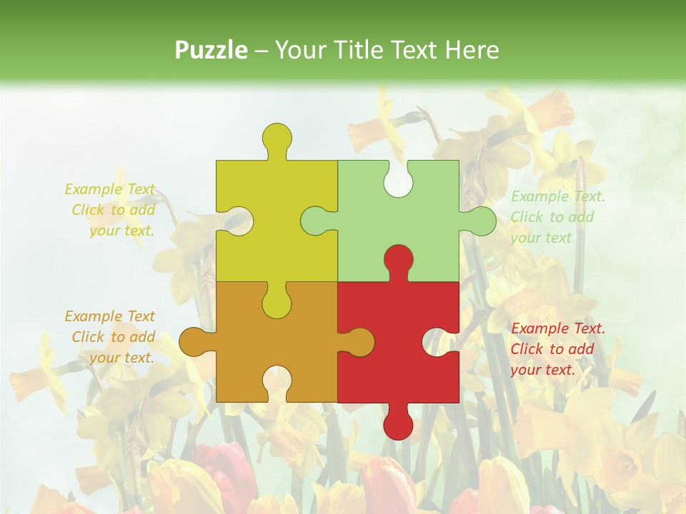 Gras Tradition Ostergru PowerPoint Template