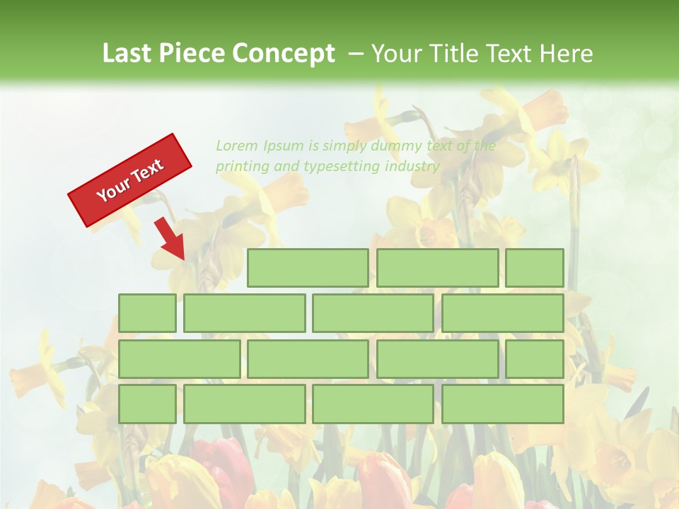 Gras Tradition Ostergru PowerPoint Template