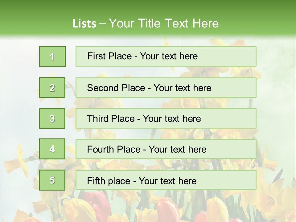 Gras Tradition Ostergru PowerPoint Template