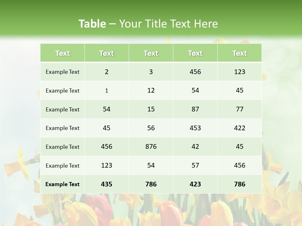 Gras Tradition Ostergru PowerPoint Template