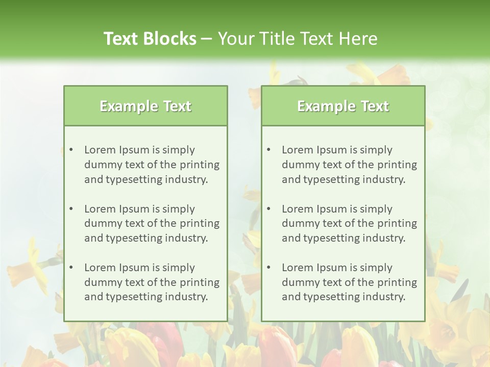 Gras Tradition Ostergru PowerPoint Template