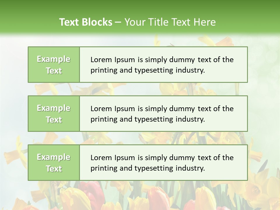 Gras Tradition Ostergru PowerPoint Template