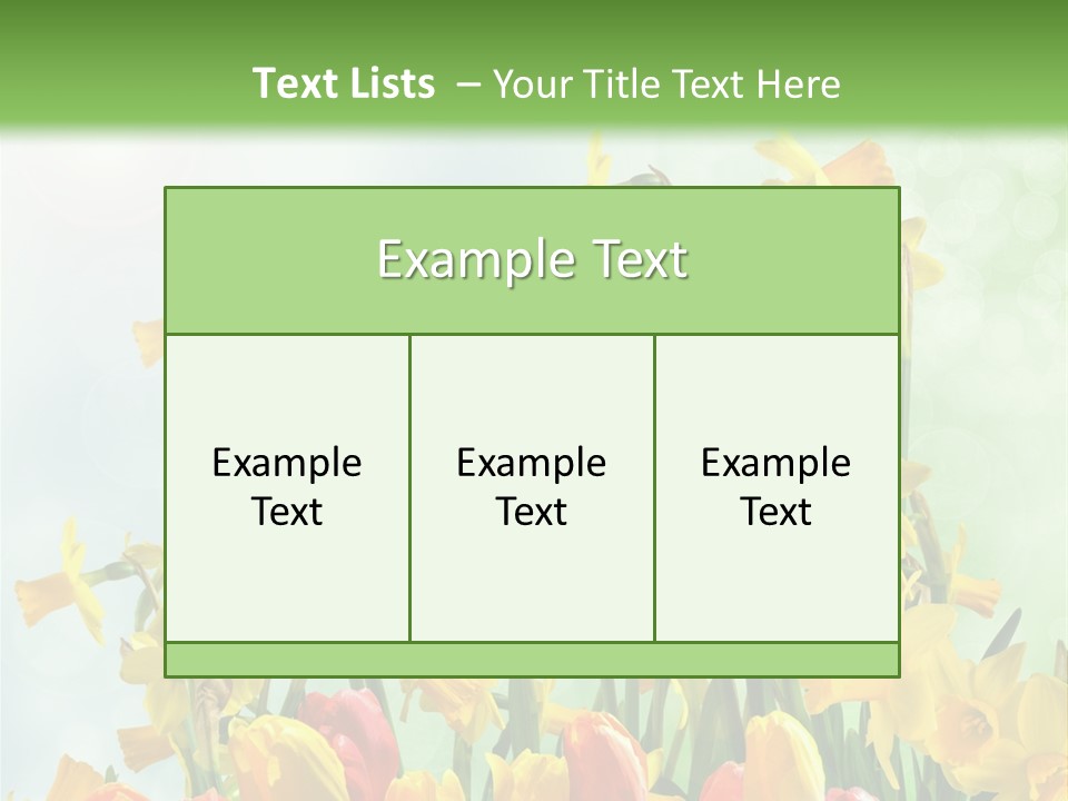 Gras Tradition Ostergru PowerPoint Template