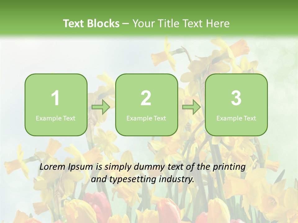 Gras Tradition Ostergru PowerPoint Template