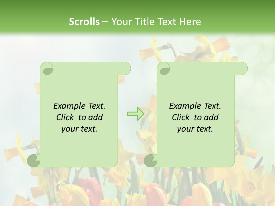 Gras Tradition Ostergru PowerPoint Template