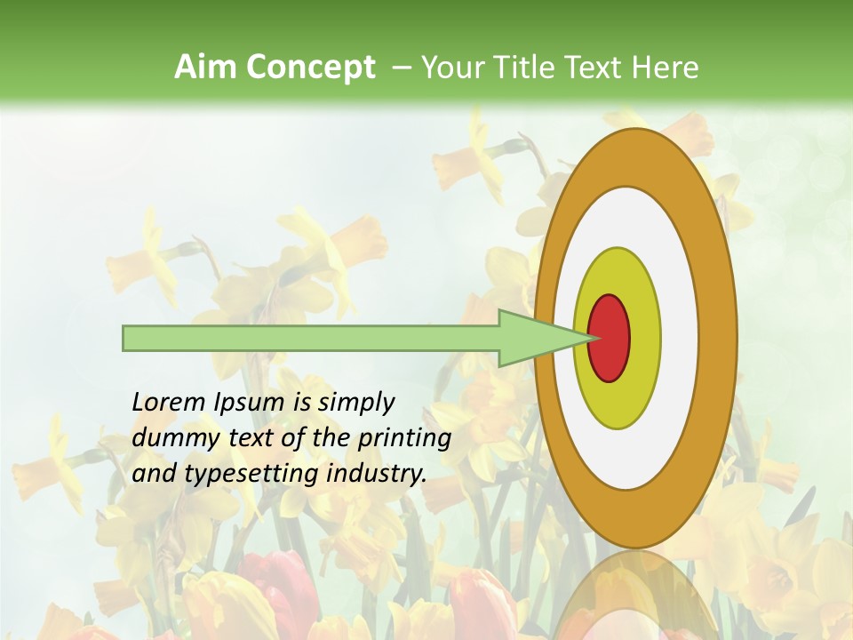 Gras Tradition Ostergru PowerPoint Template