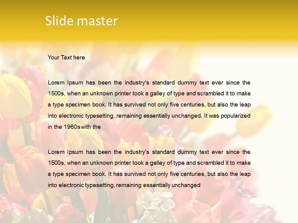 Osterhase Bemalt Ostergru PowerPoint Template