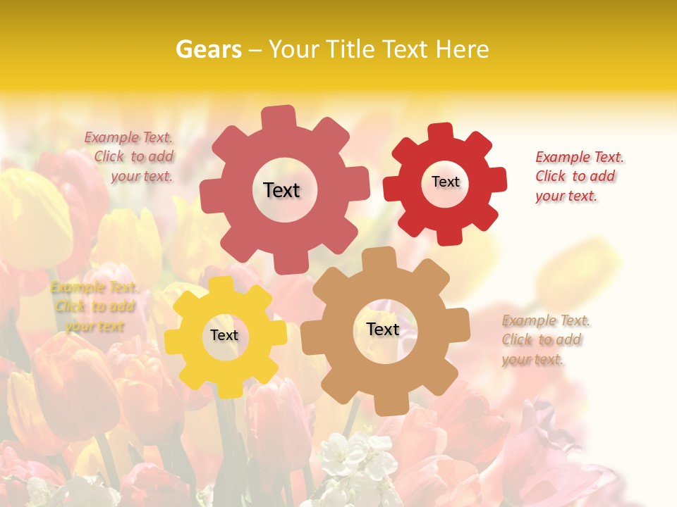 Osterhase Bemalt Ostergru PowerPoint Template