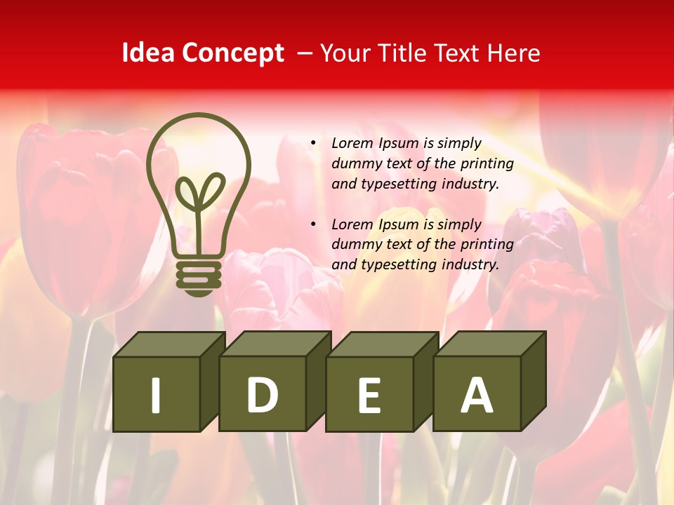 Color Multicolored Springtime PowerPoint Template