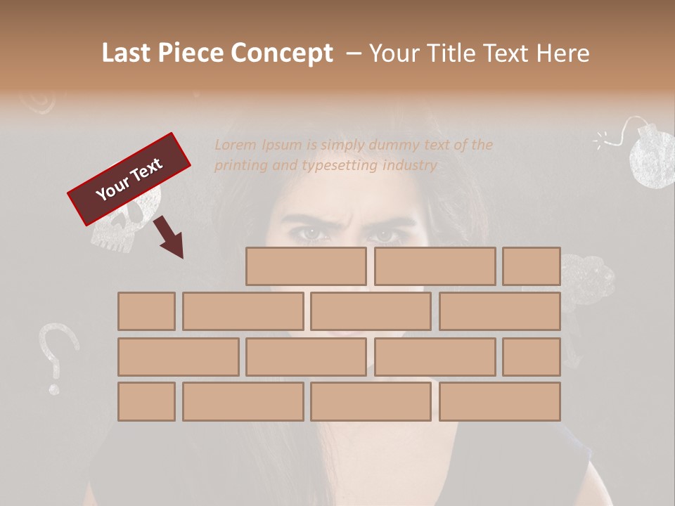 Stimmungsschwankungen Konflikt Weiblich PowerPoint Template