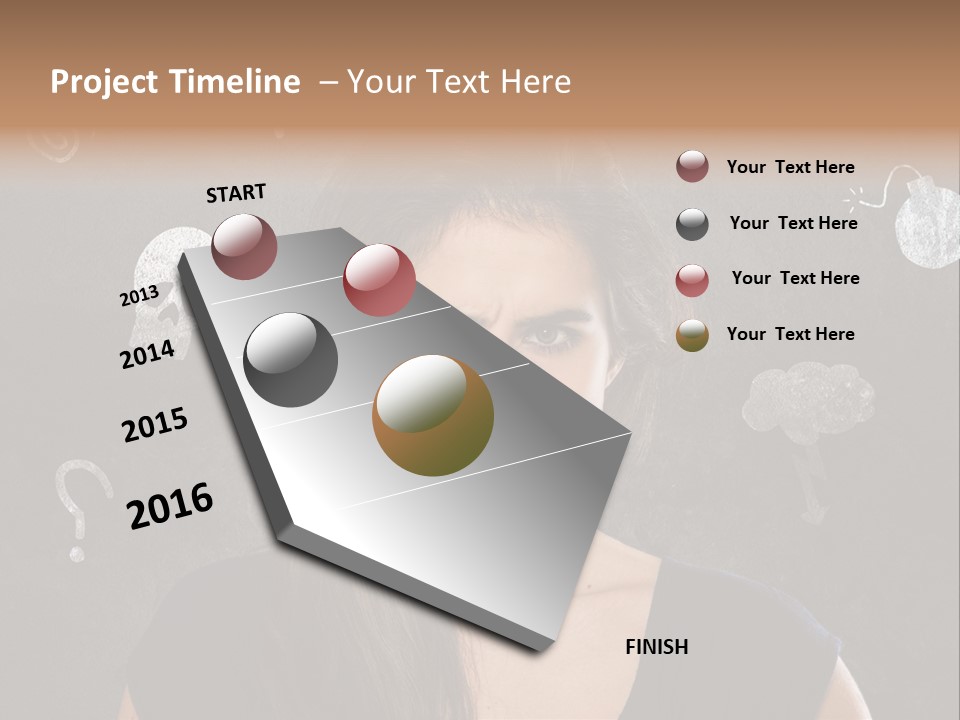 Stimmungsschwankungen Konflikt Weiblich PowerPoint Template