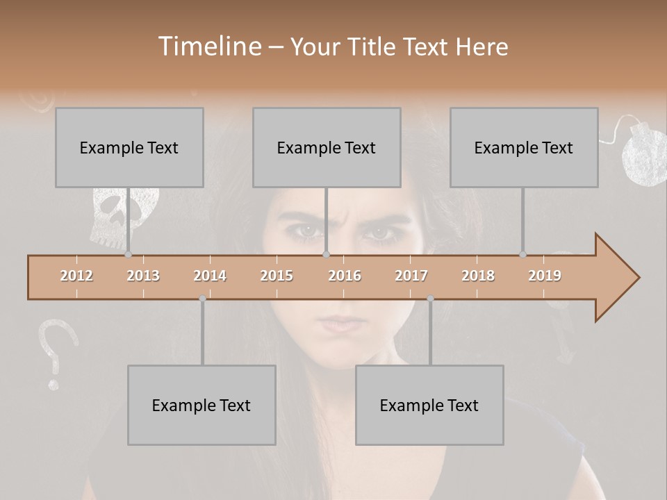 Stimmungsschwankungen Konflikt Weiblich PowerPoint Template