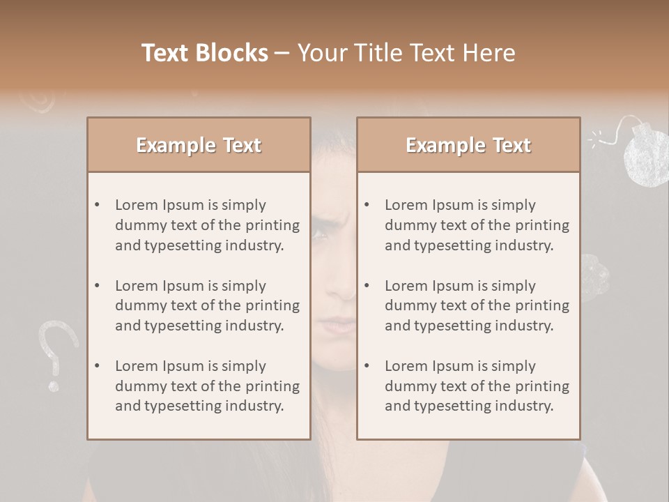 Stimmungsschwankungen Konflikt Weiblich PowerPoint Template