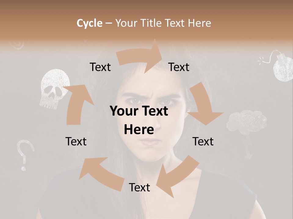 Stimmungsschwankungen Konflikt Weiblich PowerPoint Template