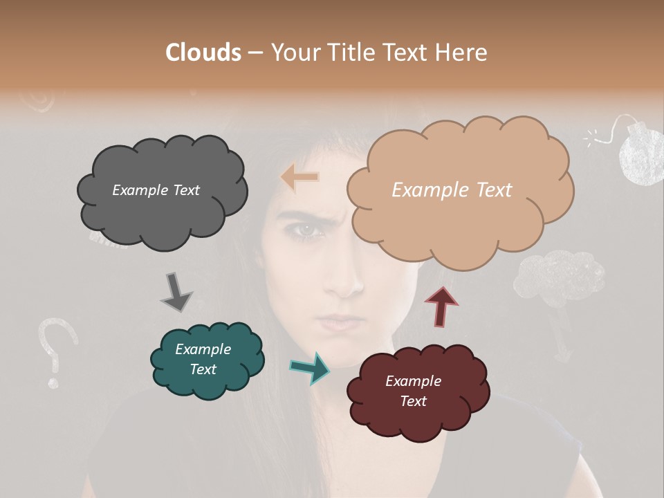 Stimmungsschwankungen Konflikt Weiblich PowerPoint Template