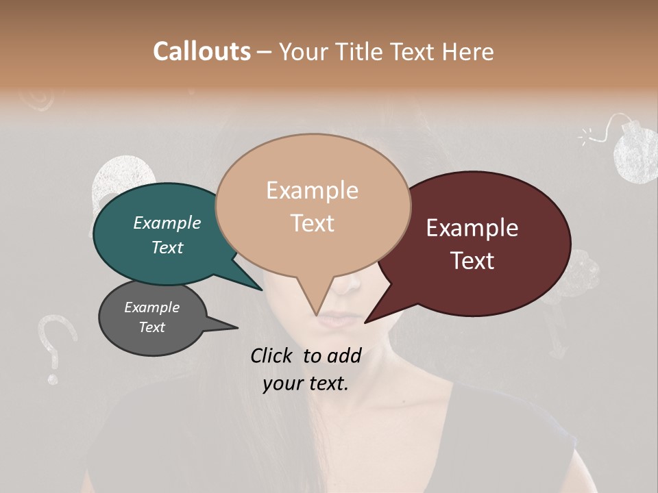 Stimmungsschwankungen Konflikt Weiblich PowerPoint Template