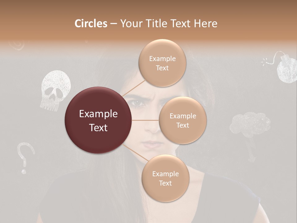 Stimmungsschwankungen Konflikt Weiblich PowerPoint Template