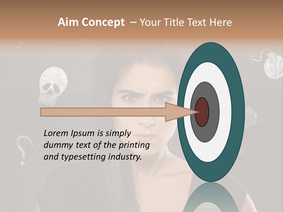 Stimmungsschwankungen Konflikt Weiblich PowerPoint Template