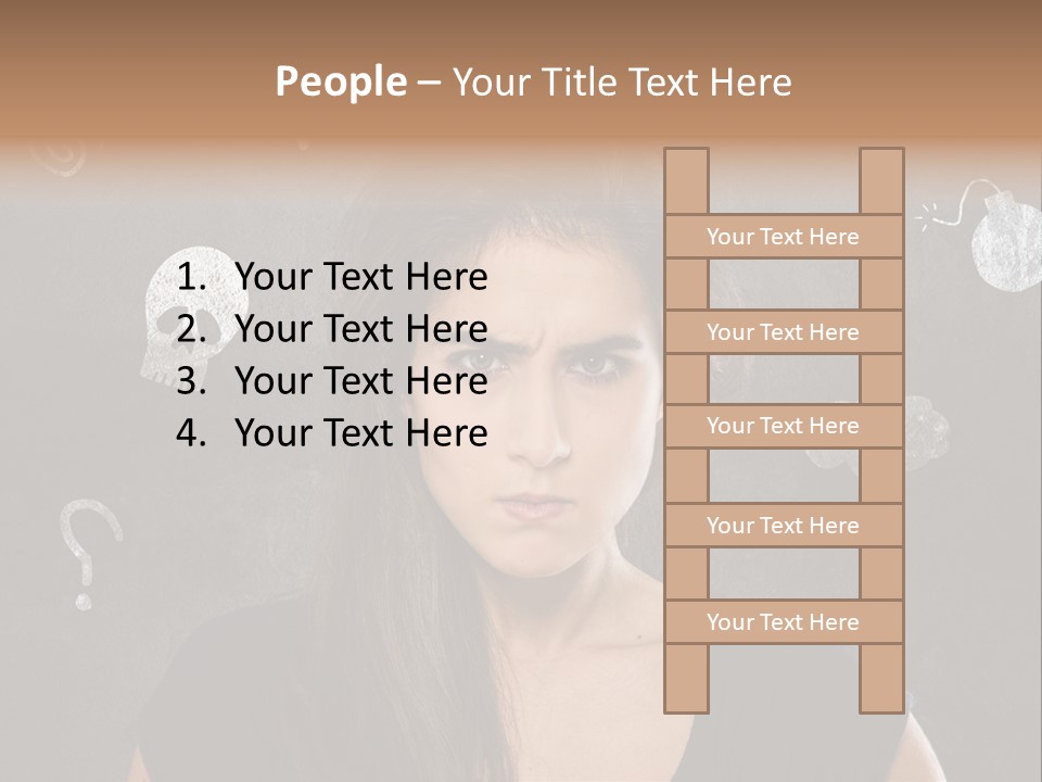 Stimmungsschwankungen Konflikt Weiblich PowerPoint Template