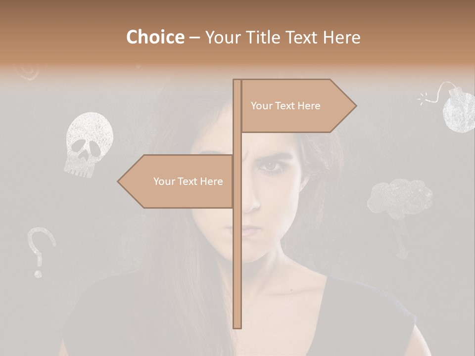 Stimmungsschwankungen Konflikt Weiblich PowerPoint Template