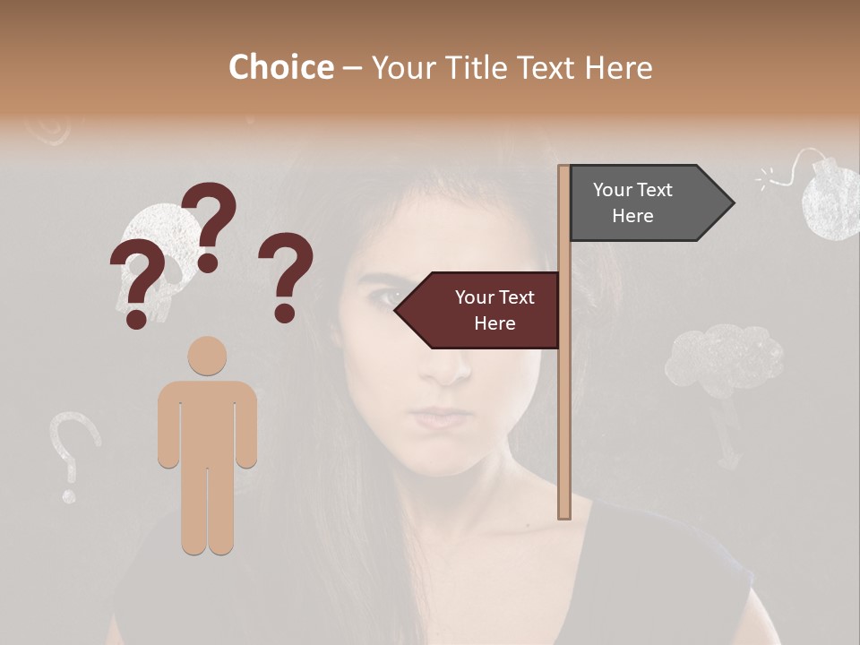 Stimmungsschwankungen Konflikt Weiblich PowerPoint Template